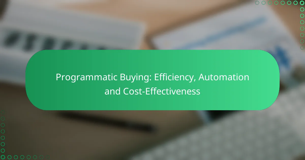 Ohjelmallinen Ostaminen: Tehokkuus, Automaatio ja Kustannustehokkuus