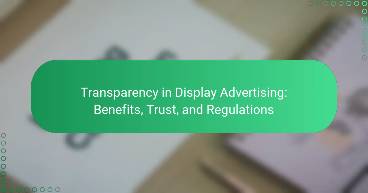 Läpinäkyvyys näyttömainonnassa: Edut, luottamus ja sääntelyt